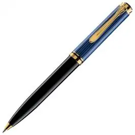 Olovka hemijska Souveran K800+poklon kutija G15 crno-plava Pelikan