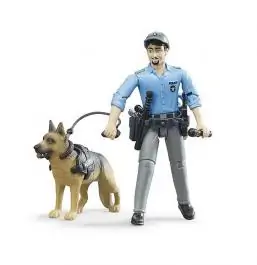 Figura policajac sa psom Bruder