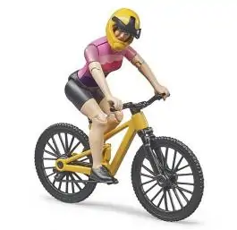 Figura biciklistkinje sa biciklom Bruder