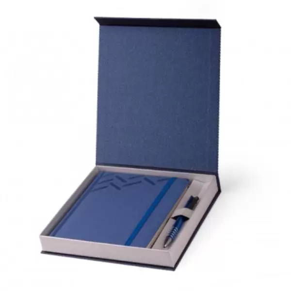 Set notes i olovka u lux kutiji MAJESTIC plavi