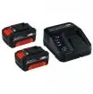 Set brzi punjač + dve Li-Ion baterija 3Ah Power X-Change 18 V Starter-Kit Einhell - proizvod na akciji