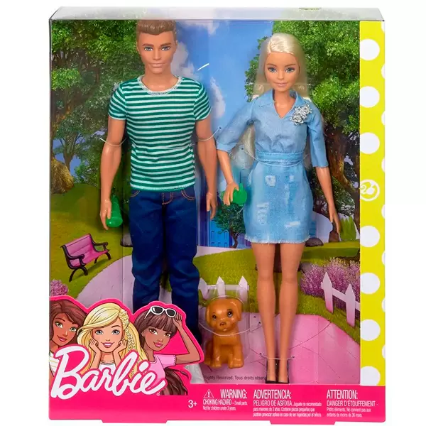 Barbie i Ken sa psom FTB72