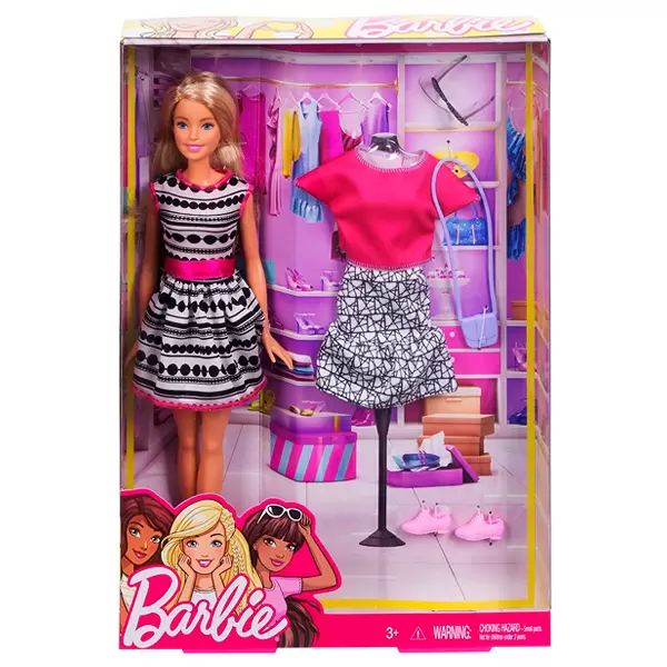 Barbie lutka i fashion set FFF59
