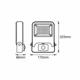 OSRAM LEDVANCE LED feflek Flood senzor 30W 4000k T. siva