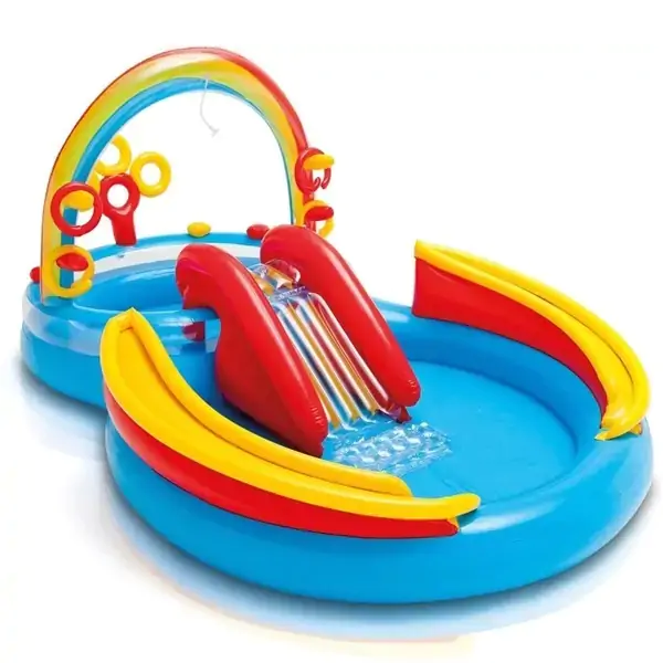 Bazen za decu Play Centar Rainbow Ring 297x193x135 cm INTEX 57453 - proizvod na akciji