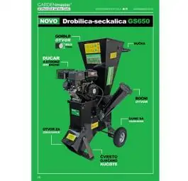 Motorna Drobilica Seckalica Za Grane GS650 GARDENmaster