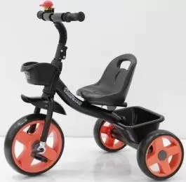 Dečiji tricikl Playtime NANI II 426-2 crni ram –oranž tockovi