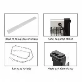 Električna zamka za insekte 2x18W PROSTO