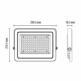 LED reflektor 100W LRFK02W-100/WH PROSTO