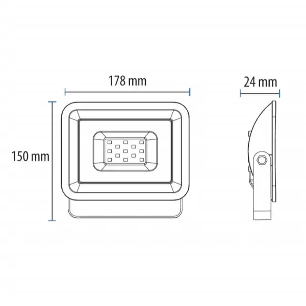LED reflektor 30W LRF013EW-30/WH PROSTO