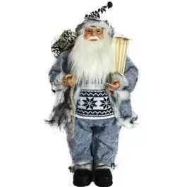 Deda Mraz sivi 60cm Deco Santa