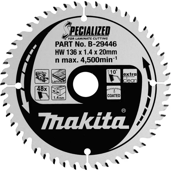 Kružni list testere za laminate 136/20/48zuba B-29446 Makita