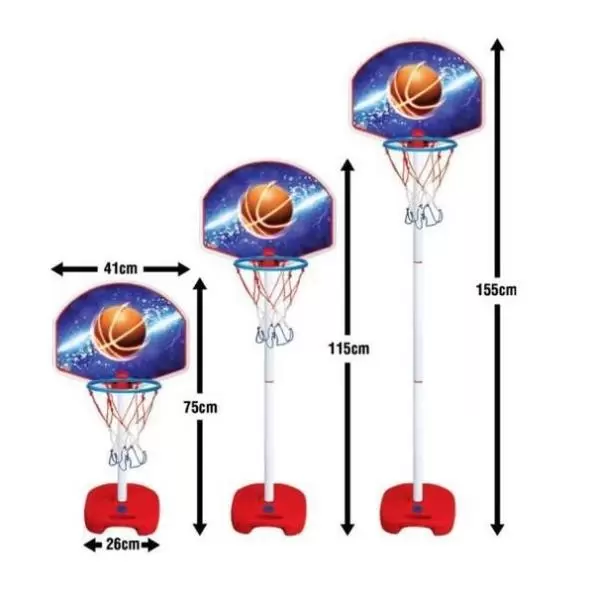 Dečiji koš sa postoljem 76 - 115 - 155 cm Dede Toys