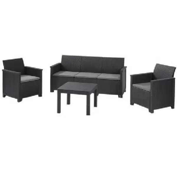 Baštenski set Elodie 3 seater grafit - proizvod na akciji