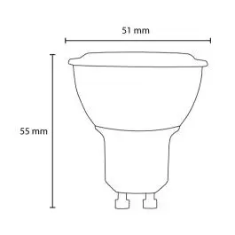 Led sijalica toplo bela 3.2W GU10