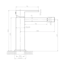 Diplon Quadro baterija za bide ST1056