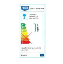 LED panel 48W dnevno svetlo 1195x295x10 mm