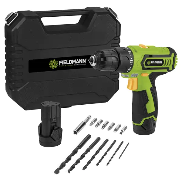 FIELDMANN FDV 10252-A Akumulatorska bušilica 12V + pribor (13 delova) - proizvod na akciji