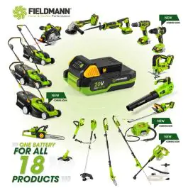 FIELDMANN FZN 70205-0 Akumulatorski trimer za ogradu Fast Power