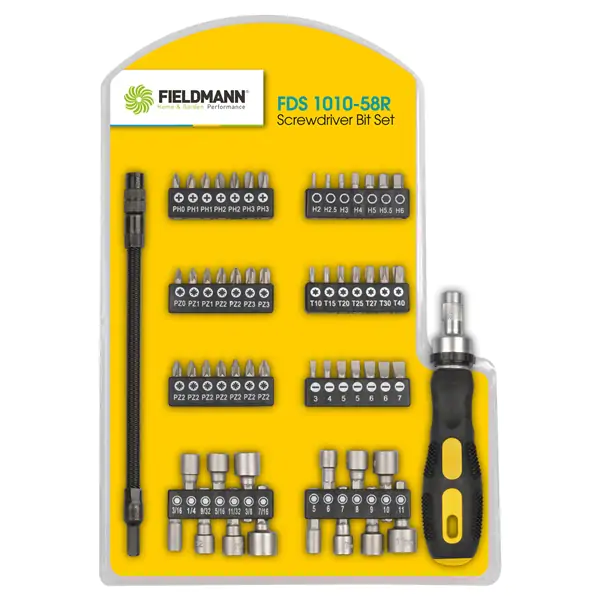 FIELDMANN FDS 1010-58R Set bitova sa odvijačem - proizvod na akciji