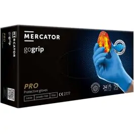 Jednokratne rukavice MERCATOR GOGRIP PRO plave bez pudera L 50kom