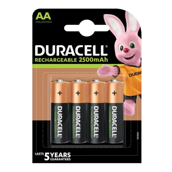 Duracell punjive baterije AA 2500 mAh DUR-NH-AA2500/BP4