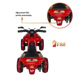 Motor-guralica za decu akumulator 2u1 Face 6V crveni