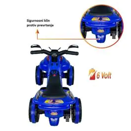 Motor na akumulator-guralica 2u1 Face 6V plavi