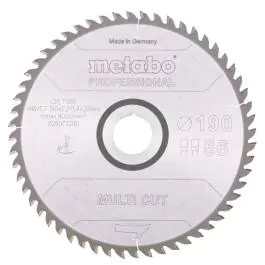 Metabo List kružne testere za drvo professional HV/CT 190x30 Z56