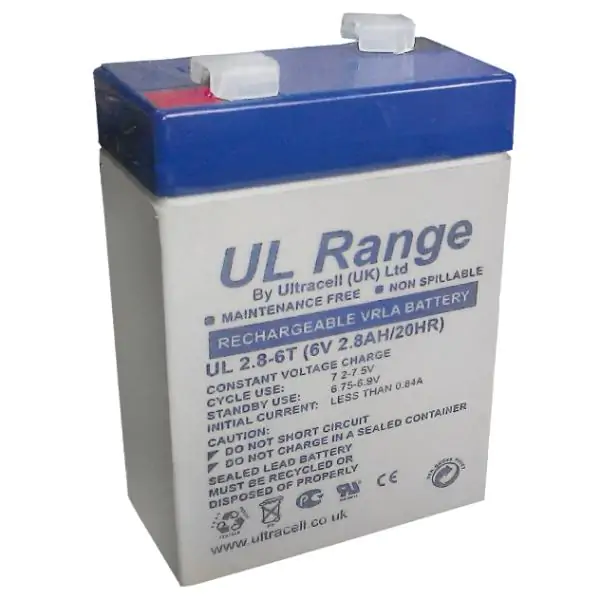 Žele akumulator Ultracell 6V/2,8 Ah