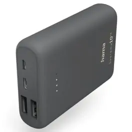Hama "Supreme 10HD" Power Pack, 10000mAh, Tip C 1 X USB-C, 2 X USB-A