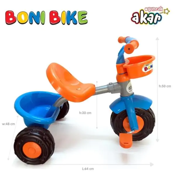 Tricikl za decu Boni oranž