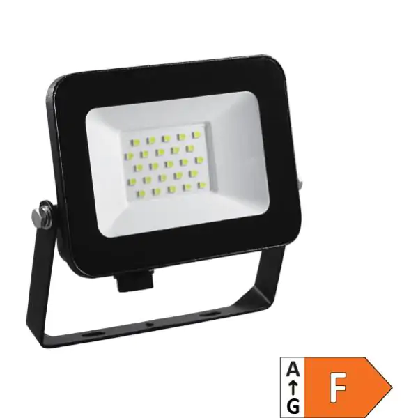 LED reflektor 20W LRF024EW-20W/BK Prosto