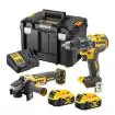 DeWalt DCK2020P2T akumulatorski set alata DCD791 + DCG405, 18V 2x5,0 Ah + TSTAK kofer - proizvod na akciji