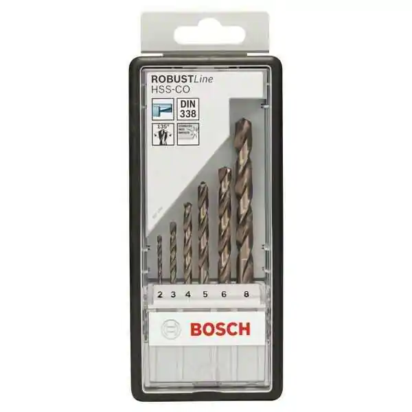 6-delni Robust Line set burgija za metal HSS-Co 2; 3; 4; 5; 6; 8 mm Bosch