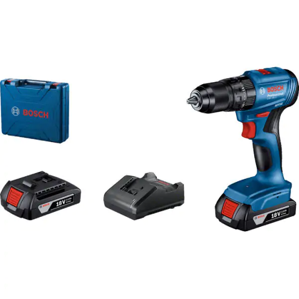 Bosch GSB 185-Li Akumulatorska vibraciona bušilica - odvrtač 18V, 2x2,0 Ah + kofer