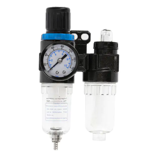 Hogert HT4R875 filter sa regulatorom, mazalicom i manometromza pneumatsku mrežu, 1/4", 9 bar