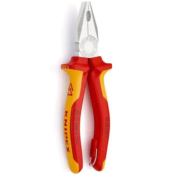 Knipex klešta kombinovana izolovana 1000V VDE 180mm sa mogućnošću kačenja 03 06 180 T - proizvod na akciji