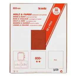 KWB 49800100 Brusni papir list (drvo-farba) GR100 | 230x280