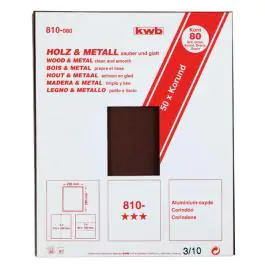 KWB 49810080 Brusni papir list (drvo-metal) GR80 | 230x280, alu-oksid