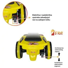 Dečiji motor guralica na akumulator 2u1 Ranger žuti