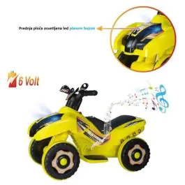 Dečiji motor guralica na akumulator 2u1 Ranger žuti