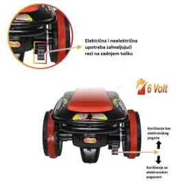 Dečiji motor guralica na akumulator 2u1 Ranger crveni