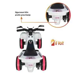 Dečiji motor guralica na akumulator  2u1 Ranger pink