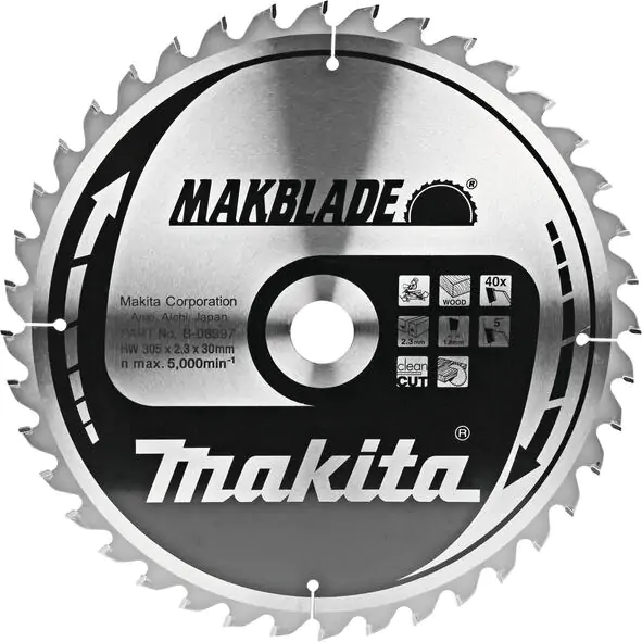 Makita list testere za drvo MAKBlade Plus 305x30x40z B-08997 - proizvod na akciji