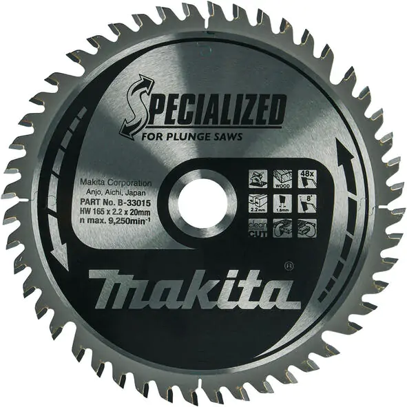 Makita TCT Specialized list za testeru za drvo 165x20x48z B-33015 - proizvod na akciji