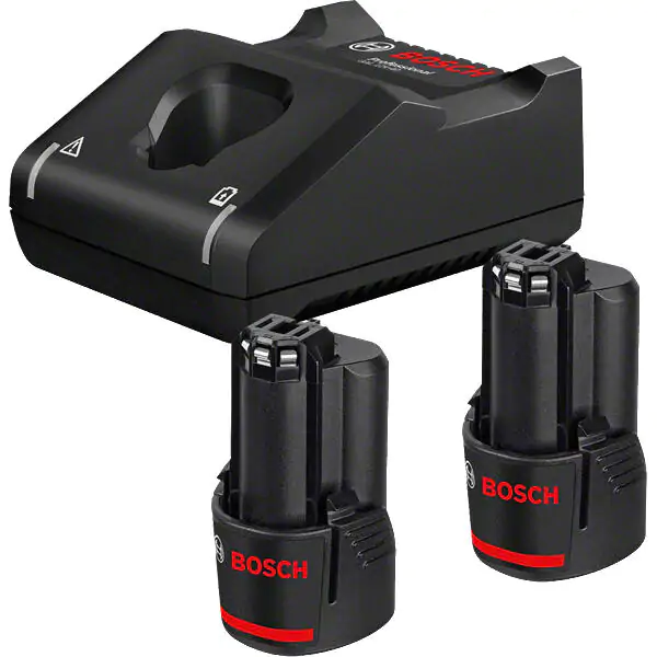 Bosch set 12V akumulatora - baterija 2 x GBA 12V 3,0Ah + punjač GAL 12V-40, 1600A019RD