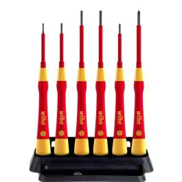 Wiha 42989 Set preciznih odvijača Picofinish® električarski SL, Phillips, 7 delova, sa držačem