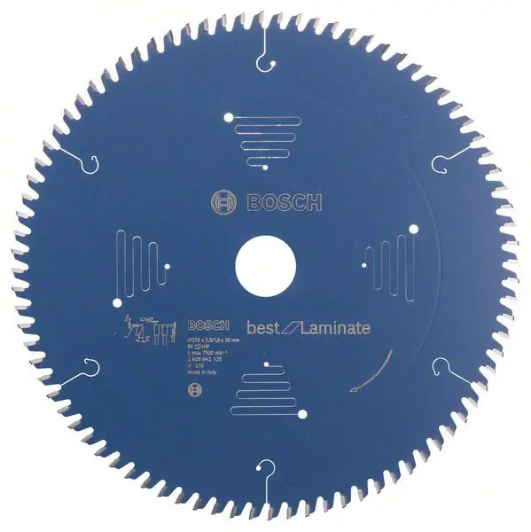 List kružne testere Best for Laminate 254 x 30 x 2,5 mm, 84 Bosch 2608642135, 254 x 30 x 2,5 mm 84z