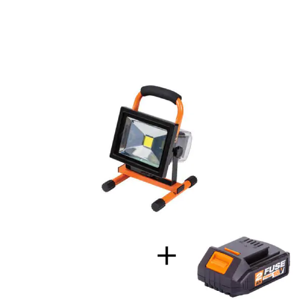 Alumulatorski LED reflektor VLN 9320 FUSE Villager + baterija 2Ah - proizvod na akciji